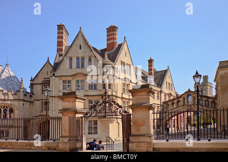 UK-Oxford-Ansicht von Hertford College Stockfoto