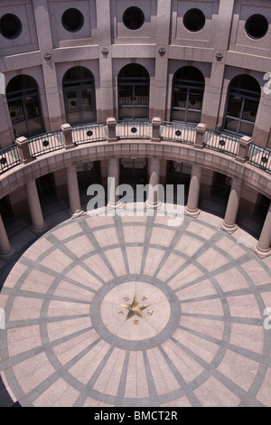 Open-Air-Rotunde der Capitol Erweiterung der Texas State Capitol Gebäude oder Statehouse in Austin Stockfoto