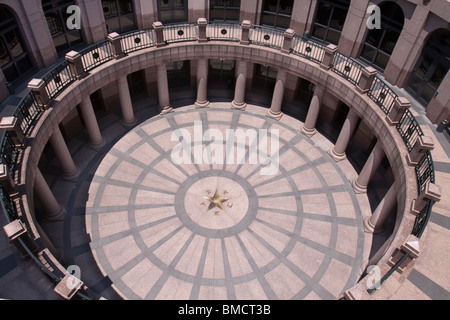 Open-Air-Rotunde der Capitol Erweiterung der Texas State Capitol Gebäude oder Statehouse in Austin Stockfoto