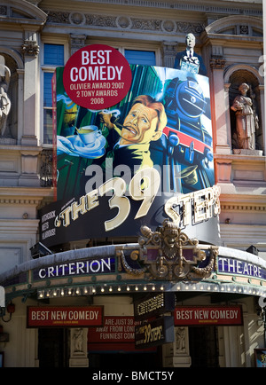 Die 39 Stufen Kriterium Theater Piccadilly Circus Stockfoto