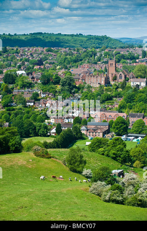 Bridgnorth, Shropshire aus Queens Salon. Stockfoto