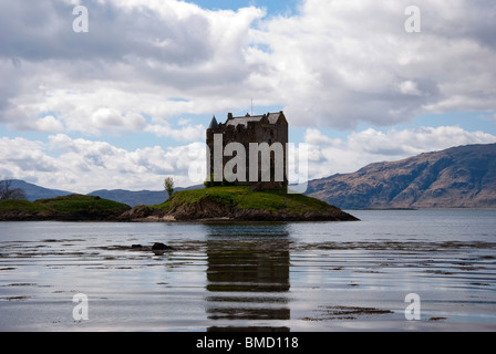 Castle Stalker Loch Laich Loch Linnhe Lorne Argyll Schottland brüten Stockfoto