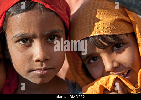 Indische Mädchen. Jaipur. Rajasthan. Indien Stockfoto