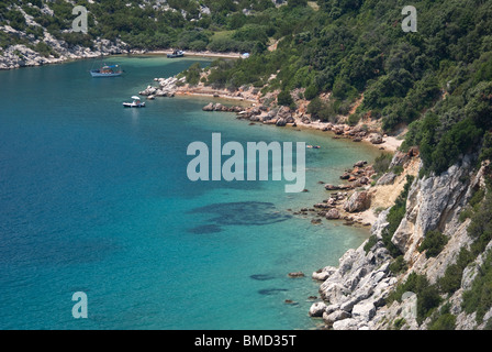 Rab Insel blaue Lagune Kroatien Adria Stockfoto