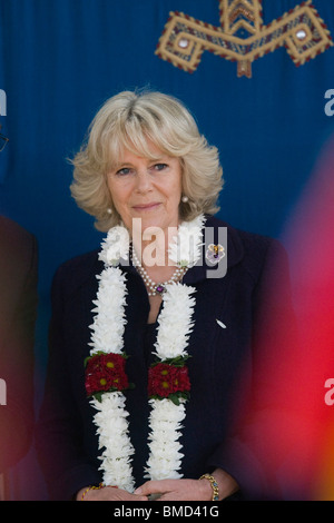 Großbritanniens Camilla, Herzogin von Cornwall, Ehefrau von Prinz Charles Prince Of Wales auf offizielle Verlobung im Jahr 2009 Stockfoto