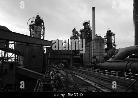 Hochöfen im Stahlwerk Corus, Lincolnshire Stockfoto