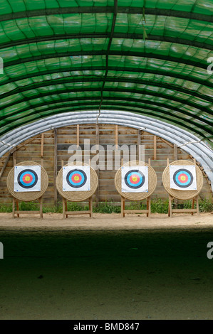 Stock Foto von Zielscheiben auf eine Bogenschießanlage. Stockfoto