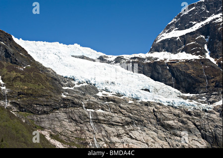 Die schönen alten gefroren Boyabreen Gletscher Jostedalsbreen Nationalpark Fjærland Norwegen Stockfoto