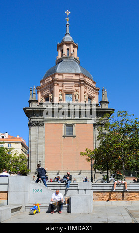 Madrid, Spanien. Iglesia de San Andres / Kirche von San Andres Stockfoto