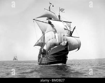 Spanische Karavelle Santa Maria - eine Replik von Christopher Columbus Schiff, 1893 Stockfoto