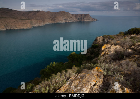 Norfeus Kappe, Cap Creus Nationalpark, Costa Brava, Girona, Spanien / Cabo Norfeus, P. natürliche Cabo de Creus, Costa Brava, Girona Stockfoto