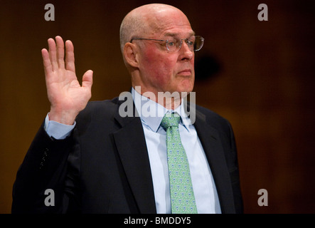 Der ehemalige Finanzminister Henry "Hank" Paulson. Stockfoto