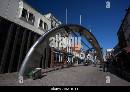 das Beleuchtungsschema Brillanz im Platzes Straße Blackpool Lancashire England uk Stockfoto