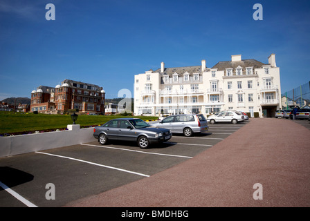 Sidmouth Devon UK Belmont Hotel direkt am Meer Stockfoto