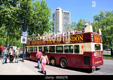 City Tourbus, Park Lane, Mayfair, City of Westminster, Greater London, England, Vereinigtes Königreich Stockfoto