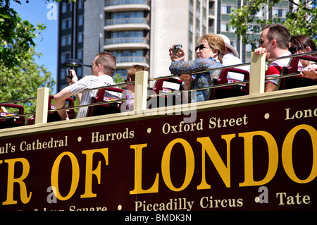 City Tourbus, Park Lane, Mayfair, City of Westminster, Greater London, England, Vereinigtes Königreich Stockfoto