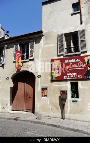 Montmartre Museum auf der Butte Montmartre, Paris, Frankreich Stockfoto