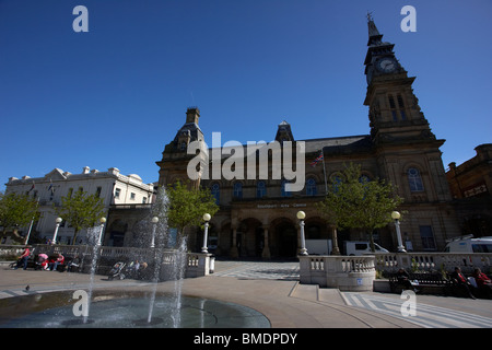 Diana-Brunnen Stadt Gärten Southport Kunst Zentrum und Rathaus Southport Merseyside England uk Stockfoto