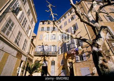 Malerische Gehäuse in den Bezirk von Marseille genannt "Le Panier" Stockfoto