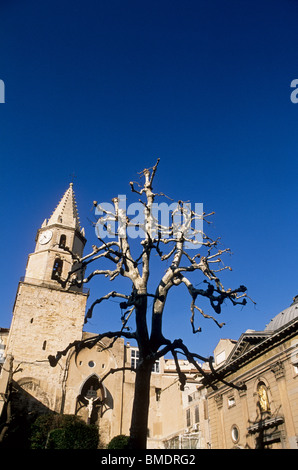 Kirche Notre-Dame des Accoules in den Bezirk von Marseille genannt "Le Panier" Stockfoto