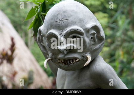 Mudman in der Nähe von Mt Hagen, im Hochland von Papua-Neuguinea Stockfoto