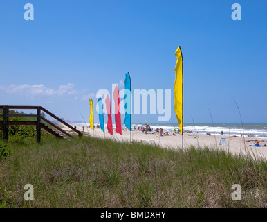 Gelände des alten Melbourne Beach Casino am Atlantik an der Ostküste von Florida in Zentral-Florida Stockfoto