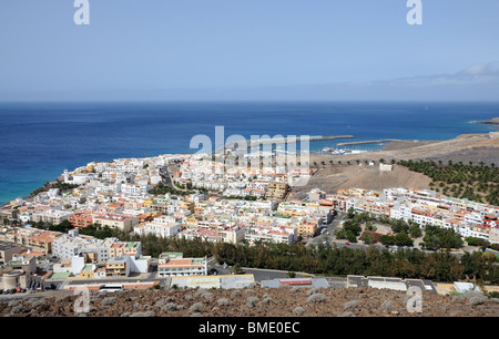 Luftaufnahme von Morro Jable, Kanarischen Insel Fuerteventura Stockfoto