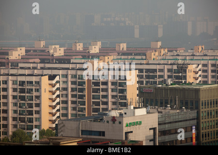 Apartment-Hochhäuser dominieren die Skyline von Seoul korea Stockfoto