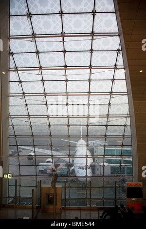 Emirates Airline a380 Abflug Gate Flughafen dubai Stockfoto