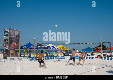 Volleyball Turnier Siesta Key Beach Sarasota Florida Stockfoto