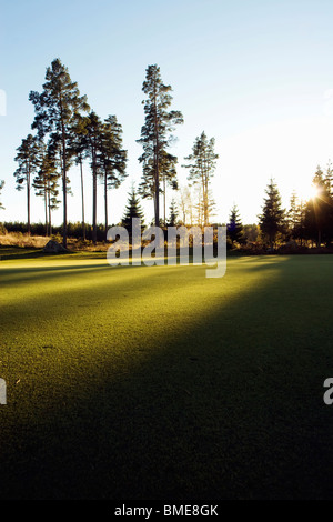 Blick vom Golfplatz leer Stockfoto