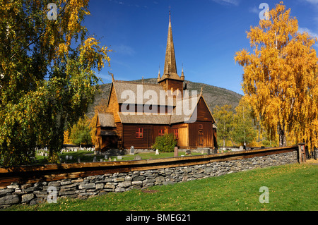 Skandinavien, Norwegen, Blick auf Kirche außen Stockfoto