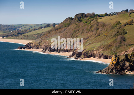 Großbritannien, England, Devon, Südküste, Klippen unterhalb Strete Dorf am Ende des Slapton Sands Stockfoto