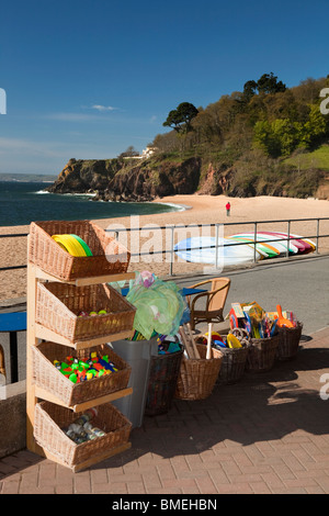 Großbritannien, England, Devon, Südküste, Blackpool Sands Shop auf sonnigen Sommertag Stockfoto