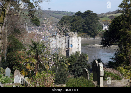 Landschaft um St. Just in Roseland Cornwall im Frühjahr Stockfoto