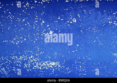 blaue Grunge alte Alter Farbe Wand Textur Vintage-Hintergrund Stockfoto