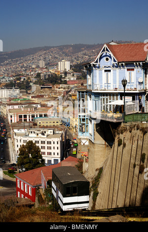 Ascensor Artilleria in Valapraiso in Chile, Südamerika Stockfoto