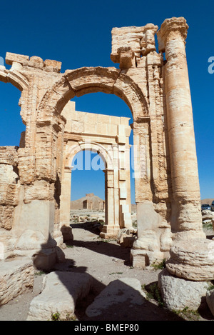 Palmyra oder Tadmur alten aramäischen Tempel Ruinen von Baal vom 1. bis 2. Jahrhundert n. Chr., Zentrum von Damaskus Syrien im Nahen Osten Stockfoto