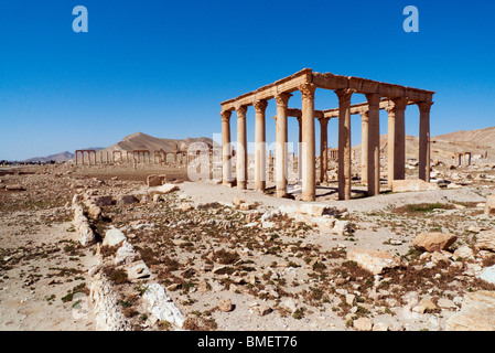 Palmyra oder Tadmur alten aramäischen Tempel Ruinen von Baal vom 1. bis 2. Jahrhundert n. Chr., Zentrum von Damaskus Syrien im Nahen Osten Stockfoto