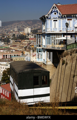 Ascensor Artilleria in Valapraiso in Chile, Südamerika Stockfoto