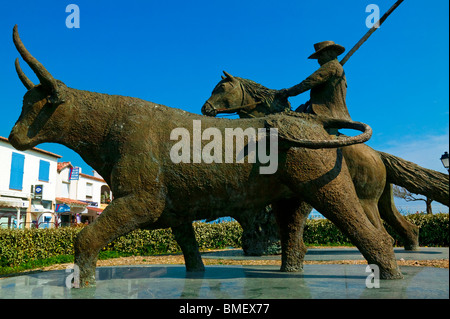 SAINTES-MARIES DE LA MER, CAMARGUE, FRANKREICH Stockfoto