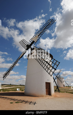 Windmühlen, Campo de Criptana, Cuenca Provinz Kastilien-La Mancha, Spanien Stockfoto