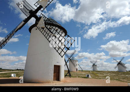 Windmühlen, Campo de Criptana, Cuenca Provinz Kastilien-La Mancha, Spanien Stockfoto