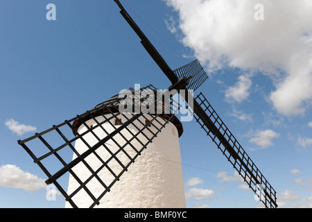 Windmühle Detail, Campo de Criptana, Cuenca Provinz Kastilien-La Mancha, Spanien Stockfoto