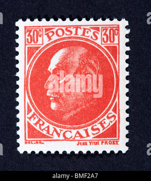Briefmarke aus Frankreich Marschall Petain Darstellung Stockfoto