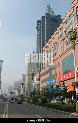 Hochhäuser am Zhangye Road, Lanzhou, Gansu-Provinz, China Stockfoto
