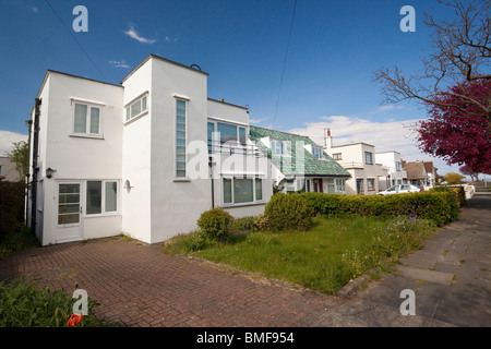 Art-Deco-Stilhaus am Frinton On Sea, Essex, UK Stockfoto