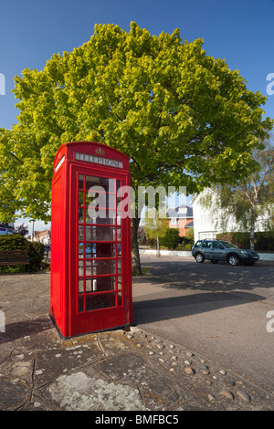 klassische rotes K6 Telefon box in UK Stockfoto