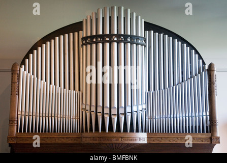 Wichtigsten Rohrleitungen für ein Barrel Rohr 139 Orgelpfeifen Stockfoto