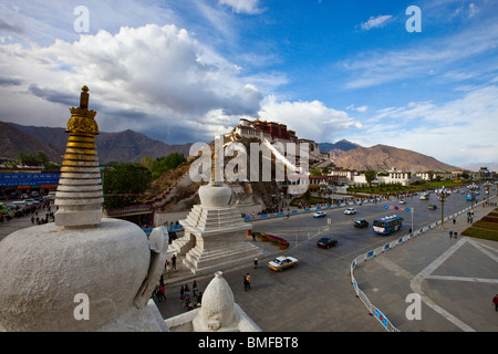 Potala-Palast in Lhasa, Tibet Stockfoto